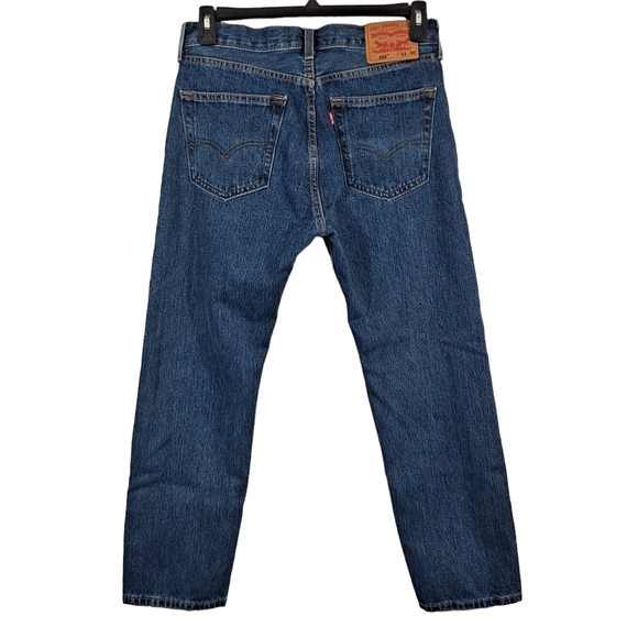 SOLDLevi's 505 Blue Jeans Men Size 32/30 Regular Fit Zipper/Button - Picture 2 of 10